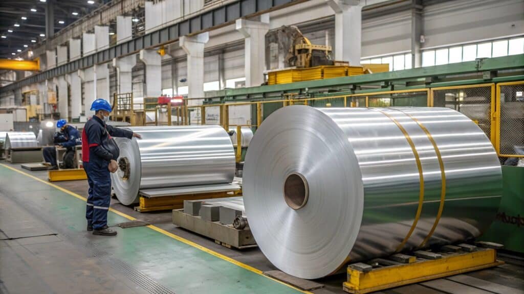 A data sheet showing the chemical composition breakdown of 7075 aluminum, with zinc, magnesium, and copper highlighted.